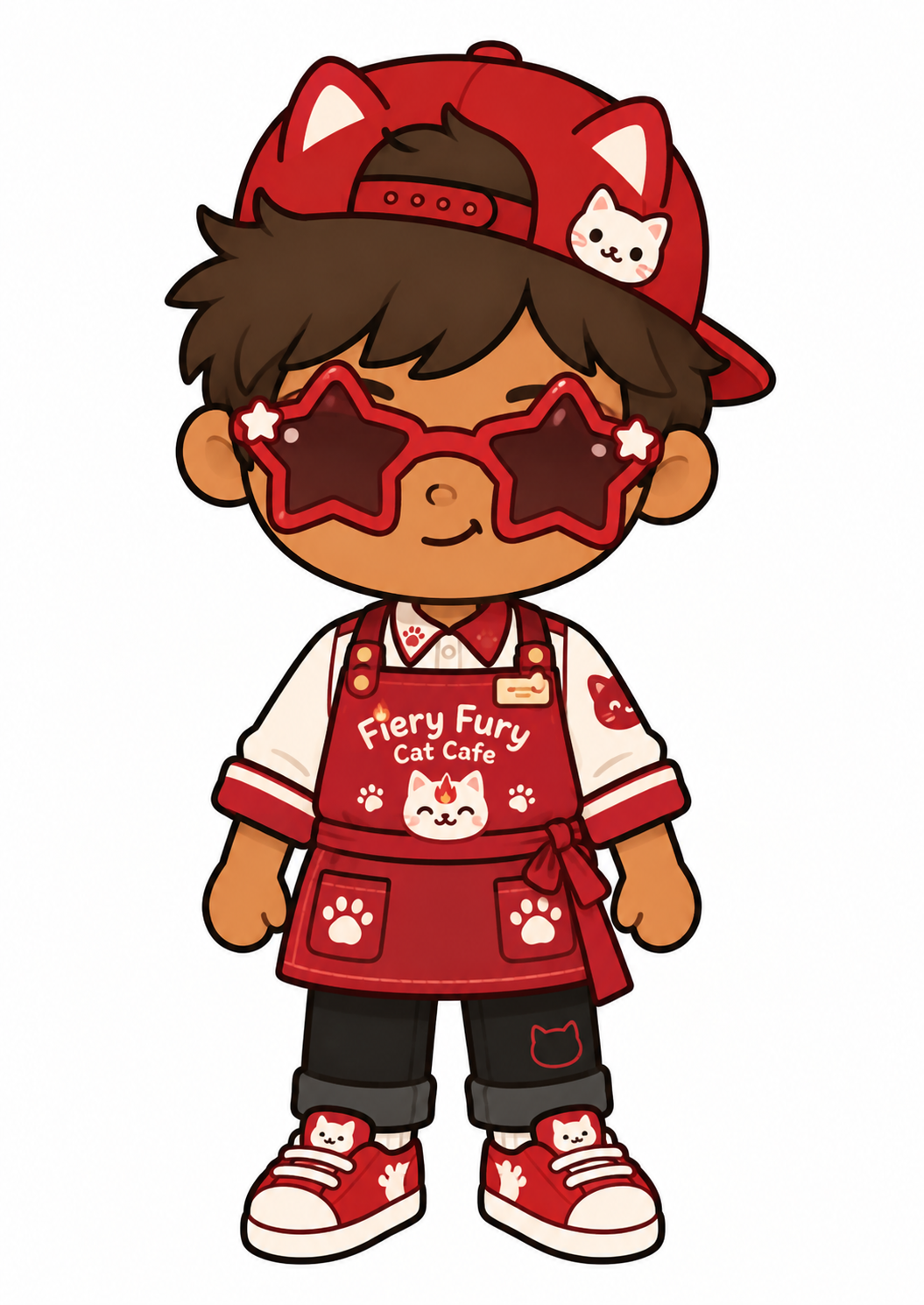 Mocha Cat Cafe Outfit